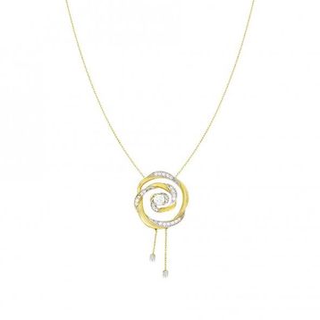 Tuğrul Altın T005083 Altın Spiral Kolye