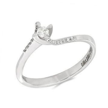 Tuğrul Altın T51 0.12 ct Pırlanta Tek Taş Yüzük