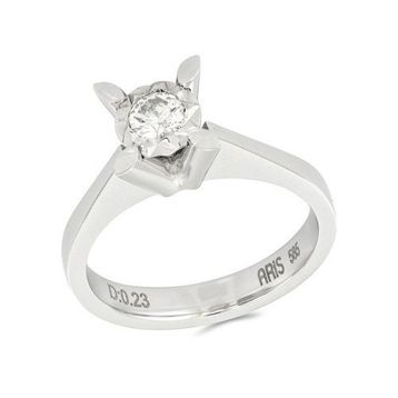 Tuğrul Altın T51 0.23 ct Pırlanta Tek Taş Yüzük