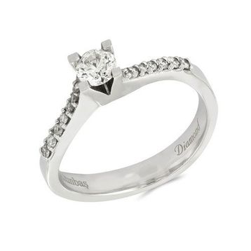 Tuğrul Altın T51 0.46 ct Pırlanta Tek Taş Yüzük