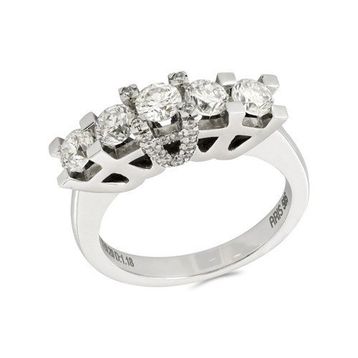 Tuğrul Altın T51 1.38 Ct Pırlanta Beş Taş Yüzük