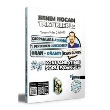 Tüm Adaylar İçin Taktiklerle Çarpanlara Ayırma Denklemler Oran Orantı Konu Anlatımlı Soru Fasikülü - Benim Hocam Yayınları