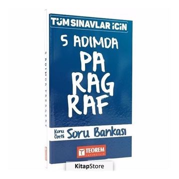 Tüm Sınavlar İçin 5 Adımda Paragraf Konu Özetli Soru Bankası Kollektif Teorem Yayıncılık