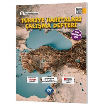 Tüm Sınavlar İçin Coğrafyanın Kodları Türkiye Haritaları Çalışma Defteri - KR Akademi