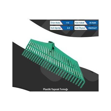 Tuna 115 Plastik Yaprak Tırmığı