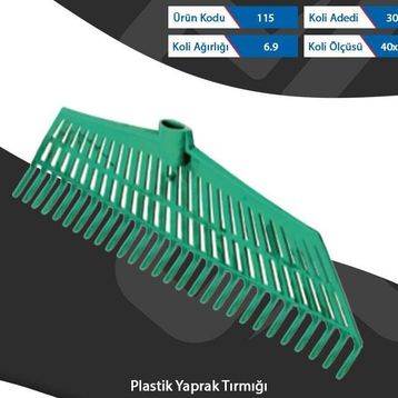Tuna 115 Plastik Yaprak Tırmığı