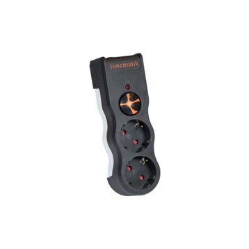 Tunçmatik TSK19022 Powersurge Siyah 2'li Akım Korumalı Priz