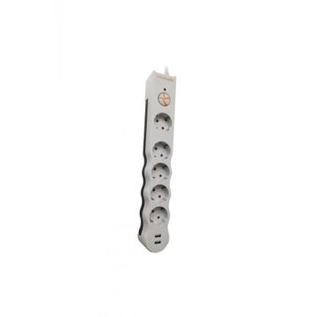 Tunçmatik TSK5015 Powersurge 5+ USB Girişli Akım Korumalı Priz