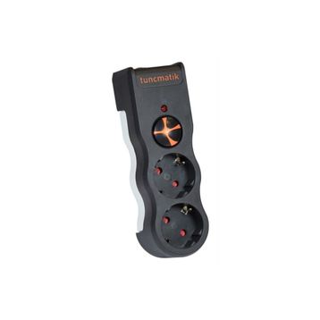 Tunçmatik TSK5081 Powersurge 2 İkili Siyah Akım Korumalı Priz
