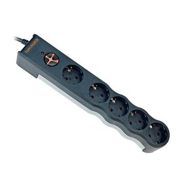 Tunçmatik TSK6136 5'li 1.5 m 1050 J Powersurge Siyah Enerji Korumalı Priz