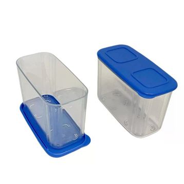 Tupperware 2'li 715 ml Şeffaf Mavi Buzdolabı Kabı