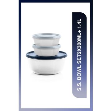 Tupperware 2x300 ml Mavi Saklama Kabı