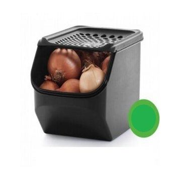Tupperware 3 lt Siyah Soğan Sarımsak Saklama Kabı