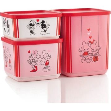 Tupperware 3'lü Minnie Mickey Saklama Kabı
