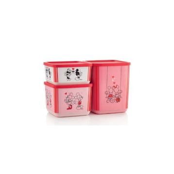 Tupperware 3'lü Minnie Mickey Saklama Kabı