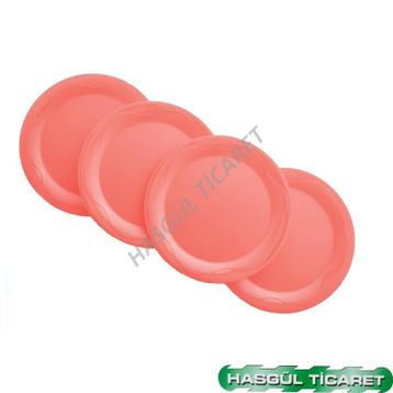 Tupperware 4'lü Pembe Piknik Tabak