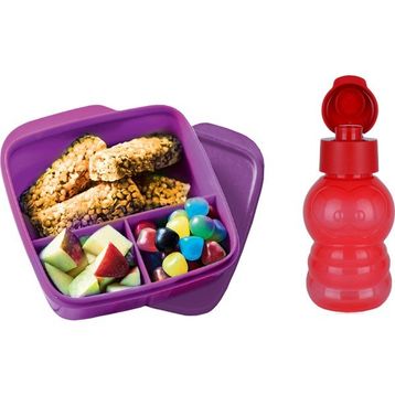 Tupperware 550 ml Bölmeli Beslenme Kutusu 350 ml Suluk