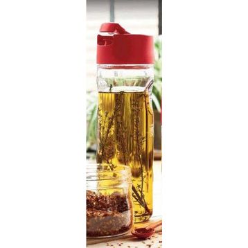 Tupperware 600 ml Kırmızı Duru Yağdanlık