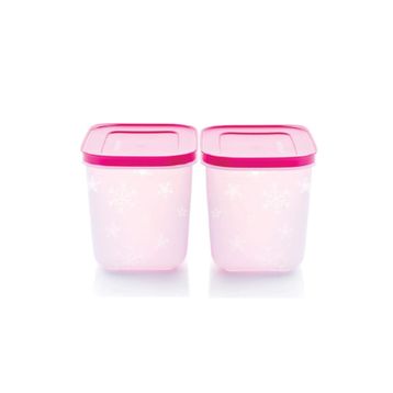 Tupperware Alaska 2x1.1 lt Pembe Saklama Kabı Seti
