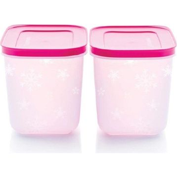 Tupperware Alaska 2x1.1 lt Pembe Saklama Kabı Seti