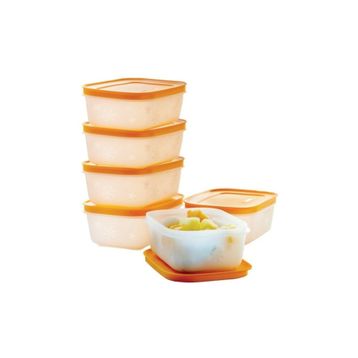 Tupperware Alaska 6x450 ml Turuncu Saklama Kabı