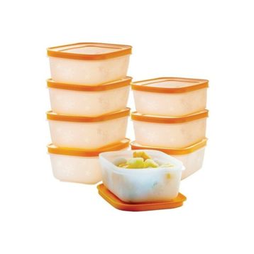 Tupperware Alaska 8x450 ml Turuncu Saklama Kabı