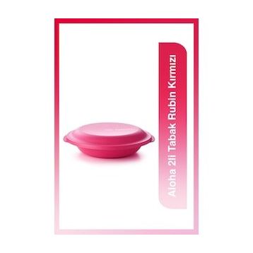 Tupperware Aloha 2'li Rubin Kırmızı Tabak