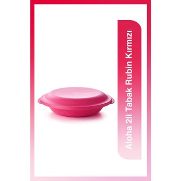 Tupperware Aloha 2'li Rubin Kırmızı Tabak