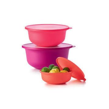 Tupperware Aloha 3'lü Saklama Servis Hazırlık Kabı