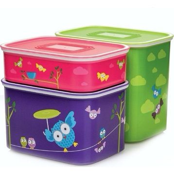 Tupperware Baykuş 3'lü Saklama Kabı