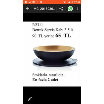 Tupperware Berrak 3,5 lt Saklama Kabı
