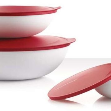 Tupperware Berrak 4'lü Bambu Servis Kabı Seti