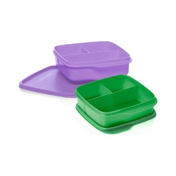 Tupperware Bölmeli 2 Adet 550 ml Beslenme Kutusu