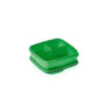 Tupperware Bölmeli Kare 550 ml Sorbe Yeşil Beslenme Kutusu