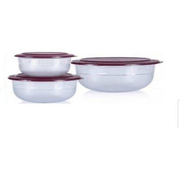 Tupperware Bordo 3'lü Kristalin Saklama Kabı