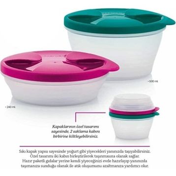 Tupperware Düet 2'li 240-500 ml Saklama Kabı