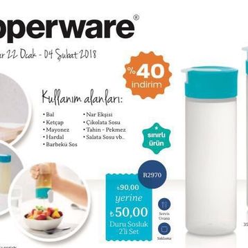 Tupperware Duru 350 ml Sosluk