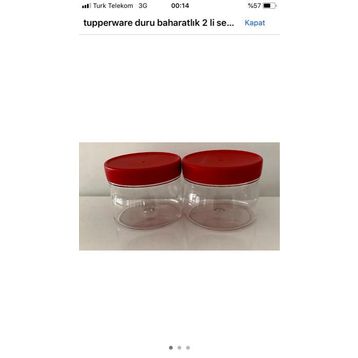 Tupperware Duru Kırmızı 580 ml Baharatlık