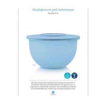 Tupperware Eko 4.3 lt Mavi Saklama Kabı