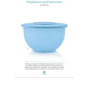 Tupperware Eko 4.3 lt Mor Saklama Kabı