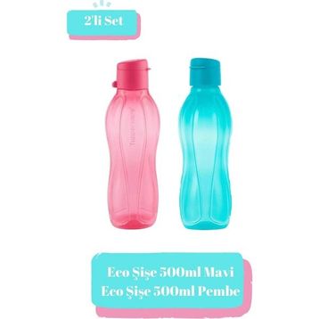 Tupperware Eko 500 ml 2'li Pembe-Turkuaz Suluk