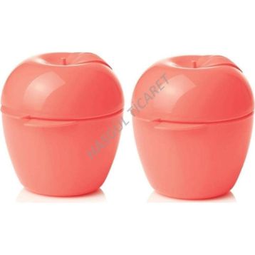 Tupperware Elma 2'li Saklama Kabı