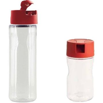 Tupperware Kırmızı 2x600 ml Duru Yağdanlık