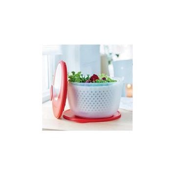 Tupperware Kırmızı Salata Kurutucu ve Saklama Kabı