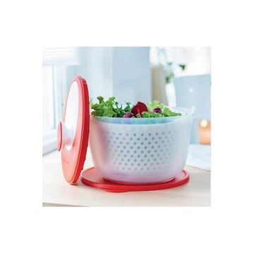 Tupperware Kırmızı Salata Kurutucu ve Saklama Kabı