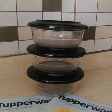 Tupperware Kristalin 275 ML 3'lü Kase