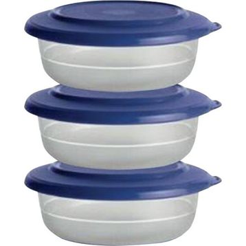 Tupperware Kristalin 3'lü 275 ML Lacivert Saklama Kabı