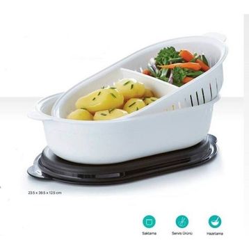 Tupperware Kristalin 4 lt Süzgeçli Saklama Kabı