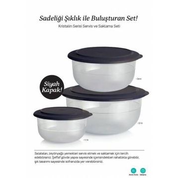Tupperware Kristalin 4'lü Saklama Kabı