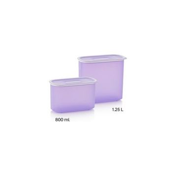 Tupperware Lila 2'li Oval Saklama Kabı